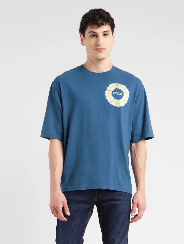 Simple Elegance Men's Tie - Dye Loose Fit T-shirt