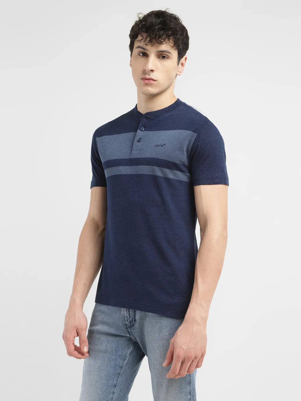 Comfortable Sweaters Men's Colorblock Slim Fit T-shirt