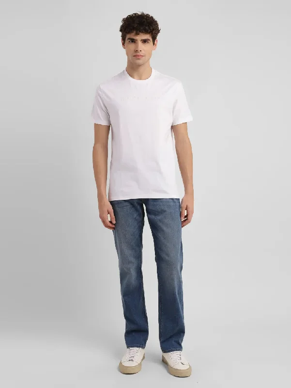 Elegant Wear Men's Typographic Print Slim Fit T-shirt