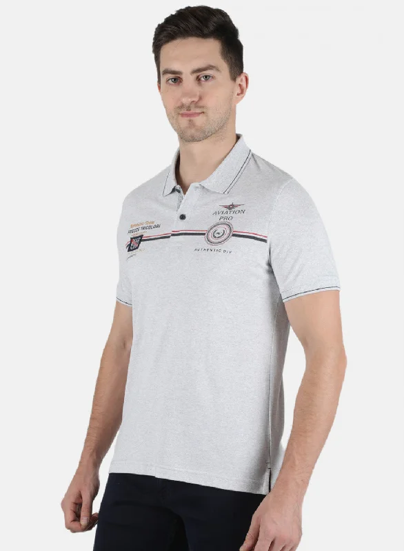Classic Series Men Off White Printed T-Shirt