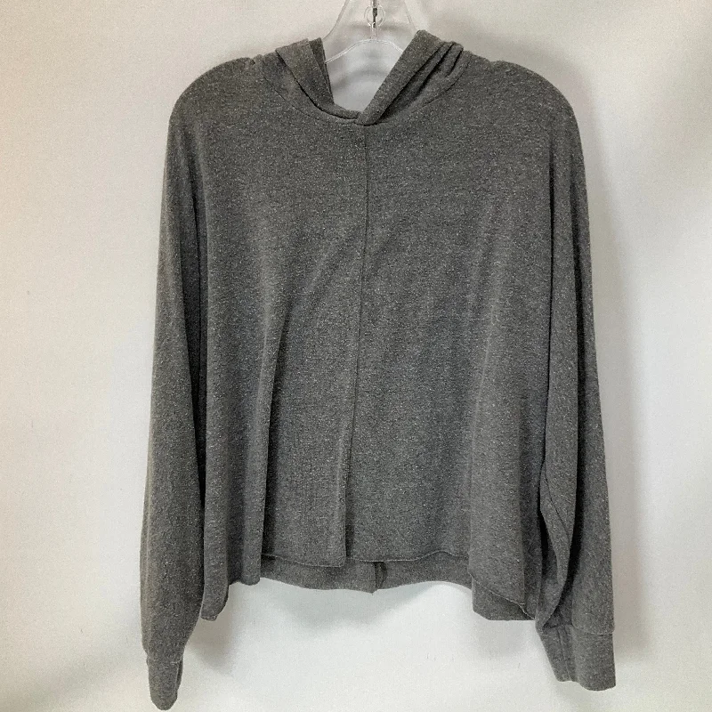 Sports Series Top Long Sleeve By Aerie In Grey, Size: L