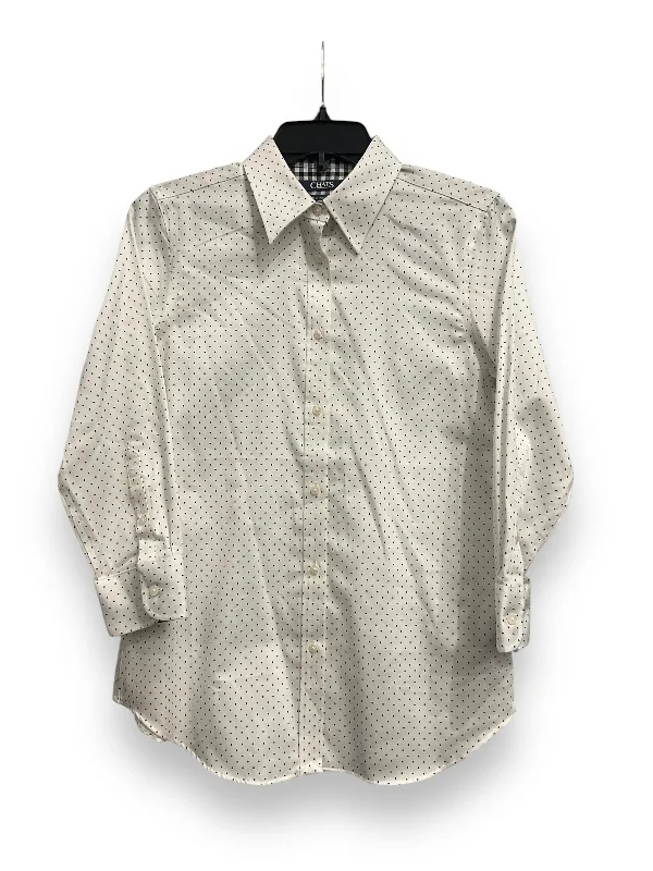 Advanced Customization Top Long Sleeve By Chaps In Polkadot Pattern, Size: S