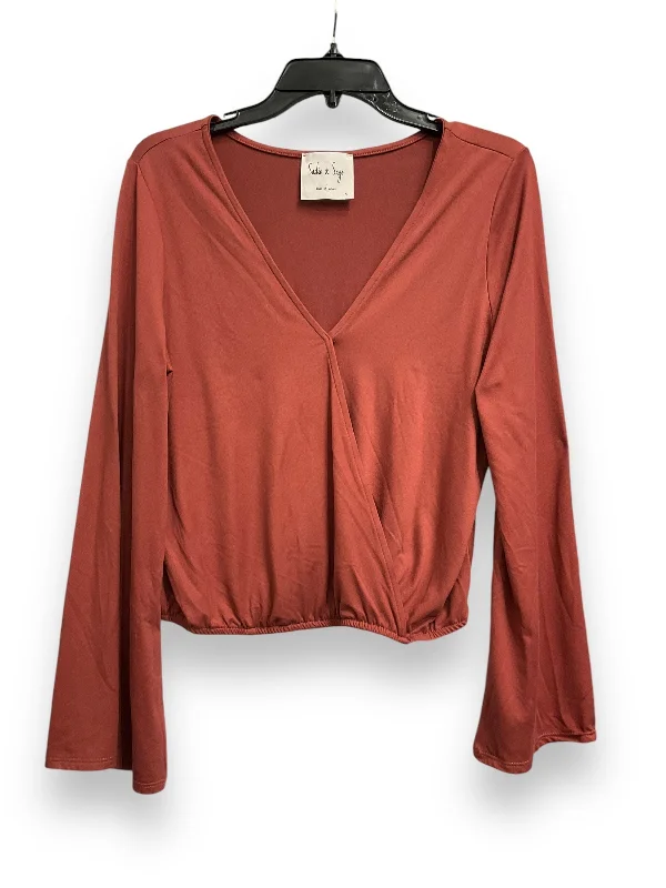 Cute Style Top Long Sleeve By Clothes Mentor In Blush, Size: S