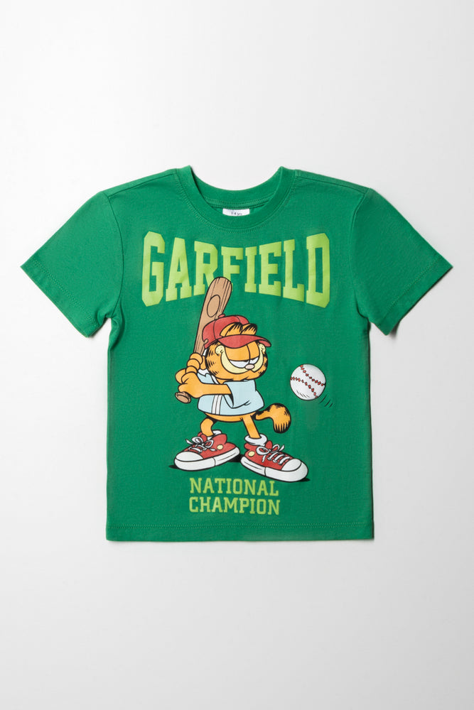 Cozy Essentials Garfield T-Shirt Green