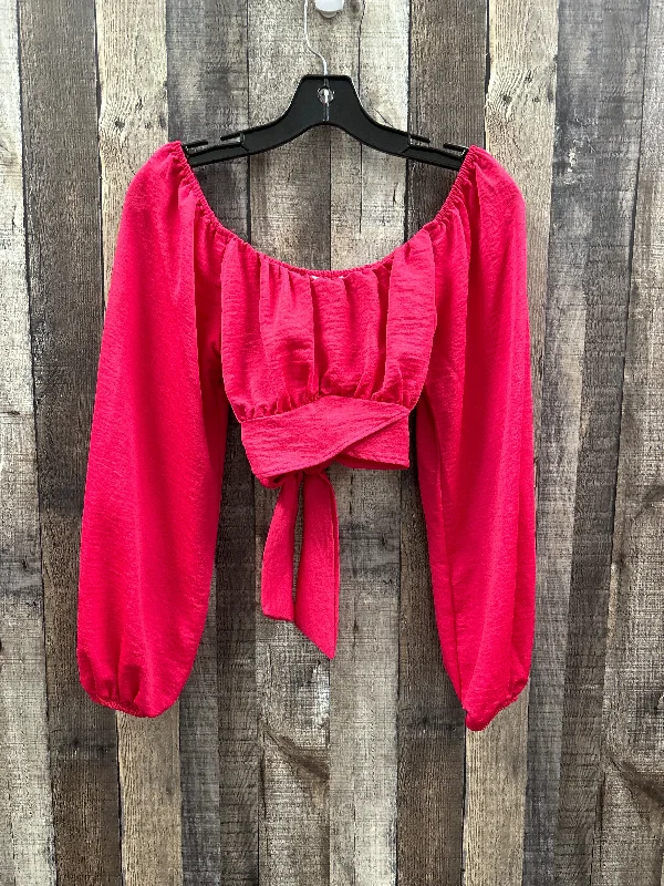 Noble And Elegant Top Long Sleeve By Altard State In Pink, Size: M