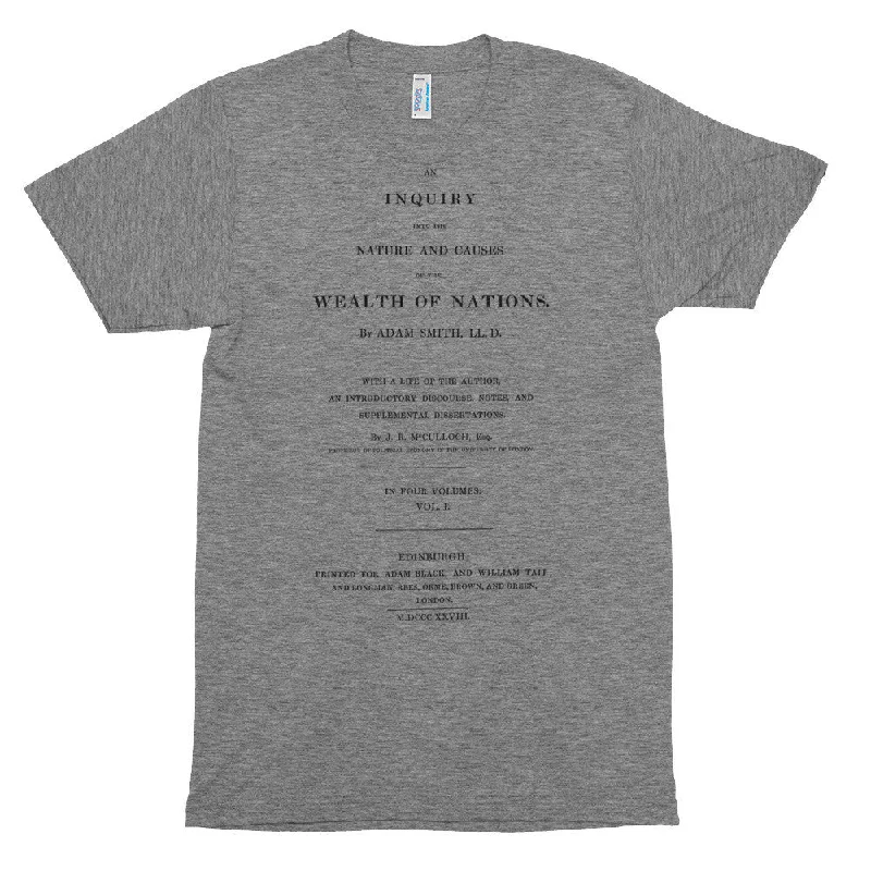 Warm Atmosphere Adam Smith Wealth of Nations Tri-Blend T-Shirt