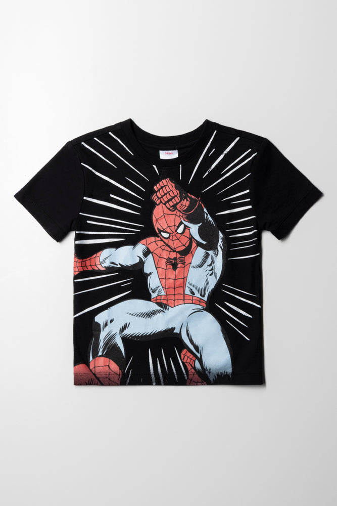 Chic Relaxation Spiderman T-Shirt Black