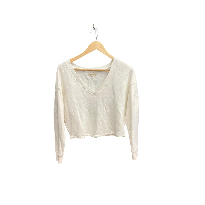 Sweet Style Top Long Sleeve By Madewell In White, Size: Xxs