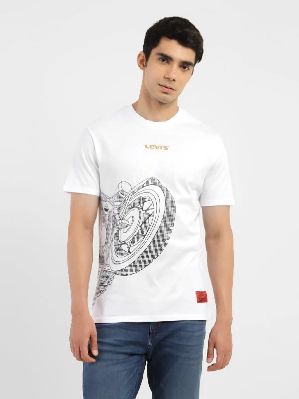 Soft And Comfortable Men's Graphic Print Slim Fit T-shirt