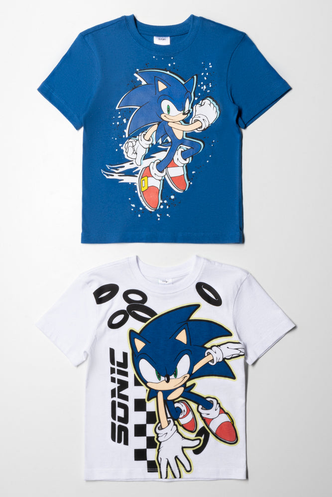 Everyday Style Sonic 2 Pack T-Shirt White