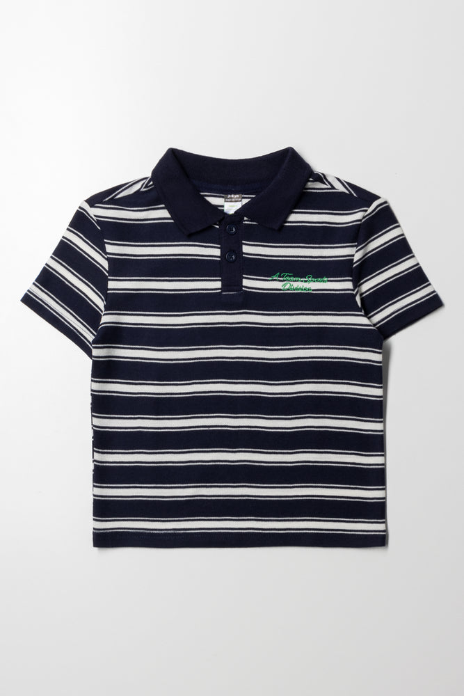 Fashionable And Versatile Stay sharp and comfortable with our Stripe Sporty Golfer in Navy and White – ideal for active days and casual outings.

Product Information:

-Striped Golfer
-Sporty T-Shirt
-65% Polyester 35% Cotton