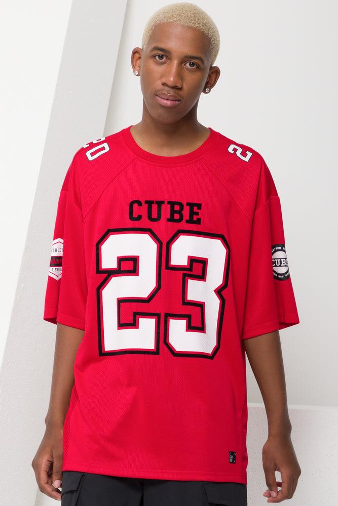 Basic Version Basketball Shorts Sleeve T-Shirt Red