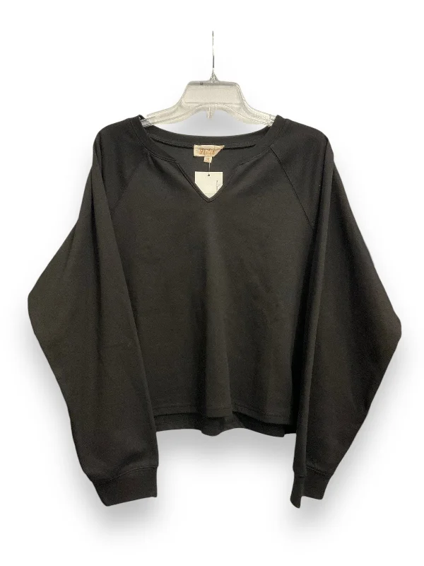 Simple Style Top Long Sleeve Basic By Listicle In Black, Size: S
