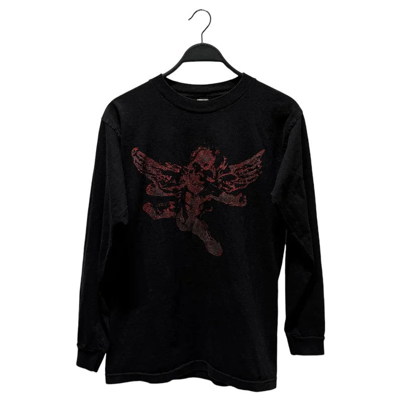 French Retro CHROME HEARTS/LS T-Shirt/M/Cotton/BLK/RED SKULL