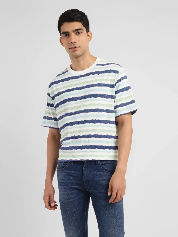 Cozy Dress Men's Striped Slim Fit T-shirt