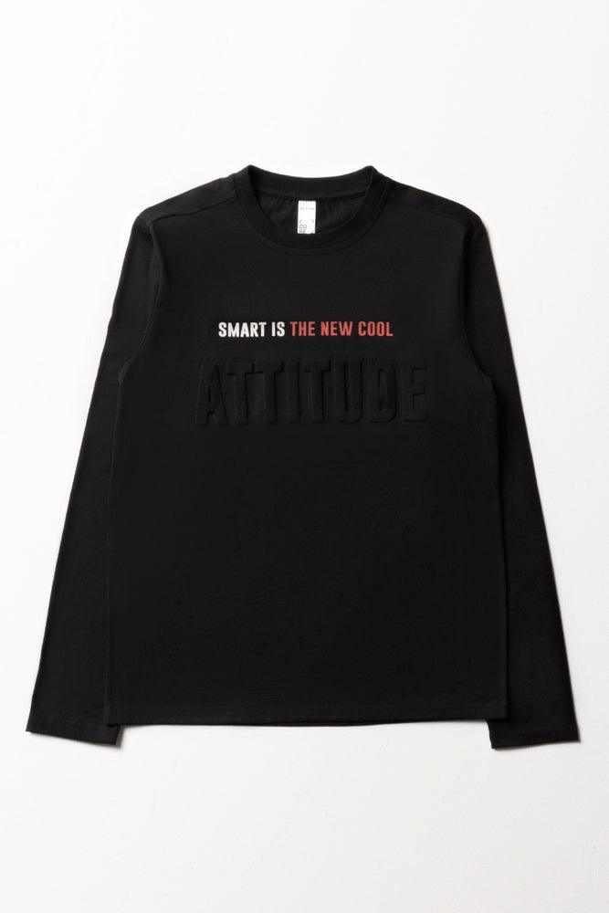 Effortless Style Long Sleeve T-Shirt Black