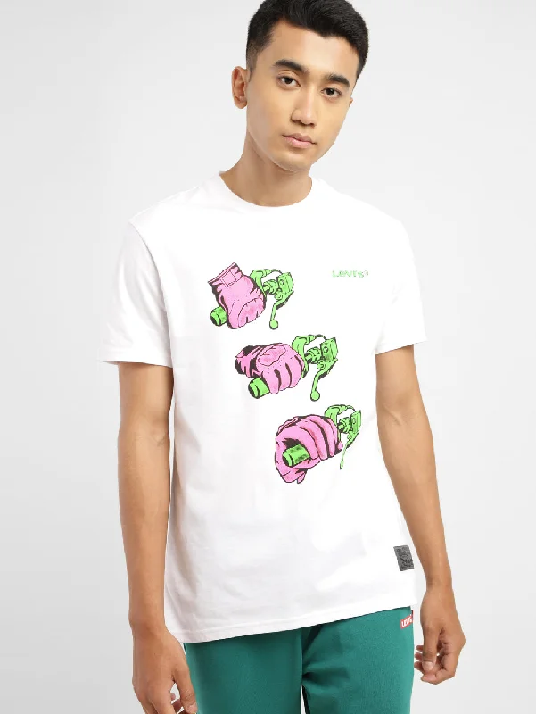 High Street Design Men's Graphic Print Crew Neck T-shirt