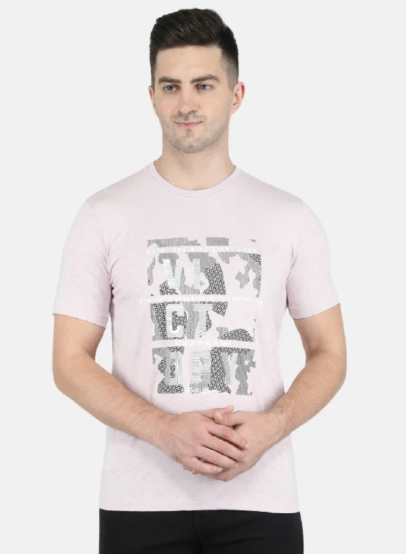 Cozy Chic Men Purple Printed T-Shirt