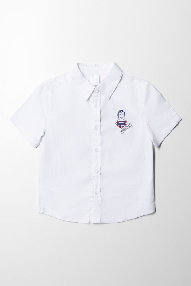 Timeless Outfits Superman Shirt White