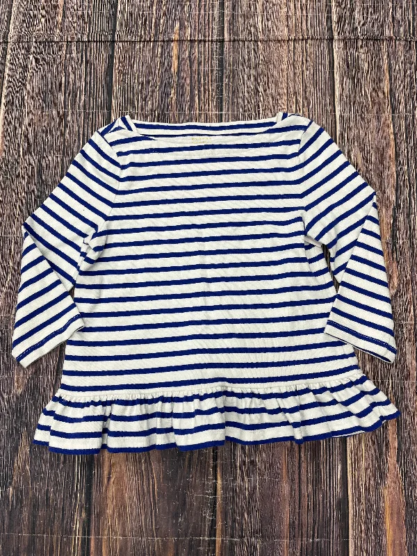 Mid-length Style Top 3/4 Sleeve By Kate Spade In White, Size: M