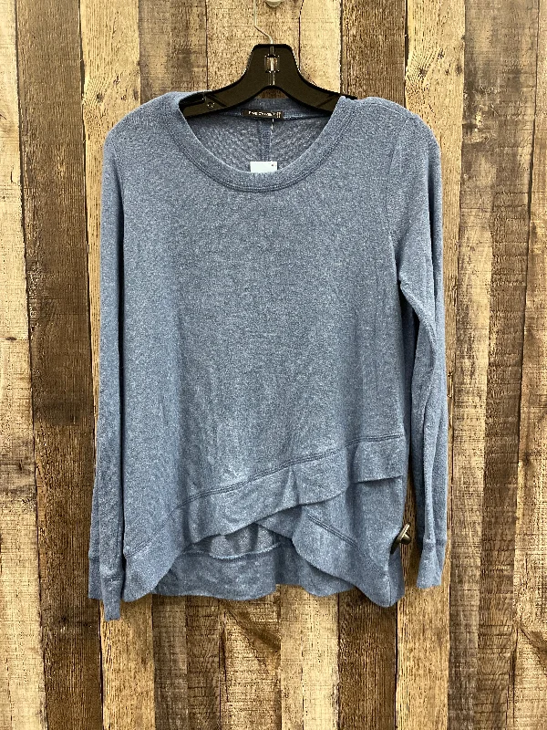Easy Style Top Long Sleeve By Pink Clover In Blue, Size: S