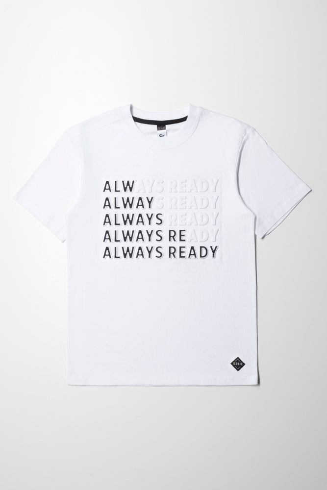 Fashion Elements Ss Style Embossed Print T-Shirt