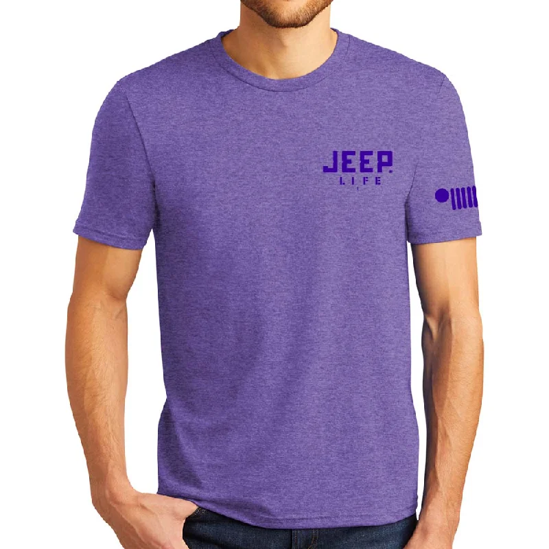 Modern Tailoring Mens Jeep® Life Purple Tone Triblend T-Shirt