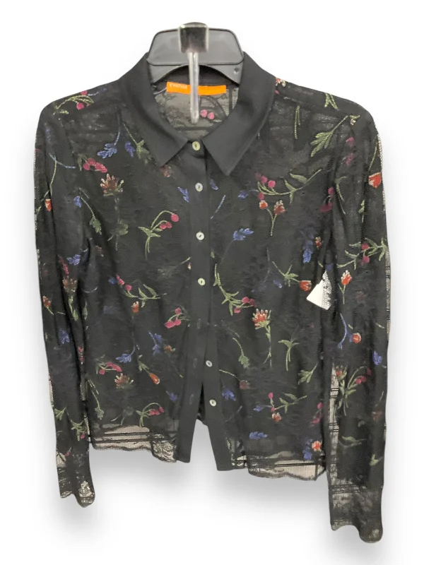 Modern Chic Top Long Sleeve By Cynthia Steffe In Floral, Size: M