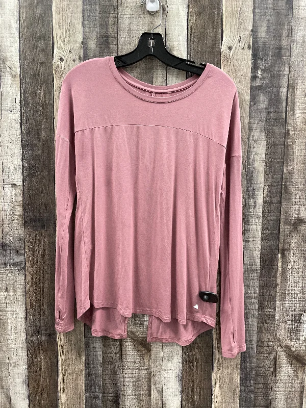 Smart Casuals Top Long Sleeve By Cmf In Pink, Size: M