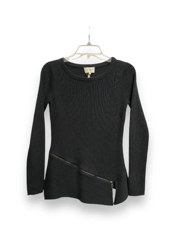 Trendy Items Top Long Sleeve By Laundry In Black, Size: S