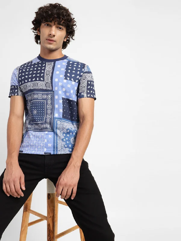 Sports And Leisure Men's Ethnic Motifs Regular Fit T-shirt