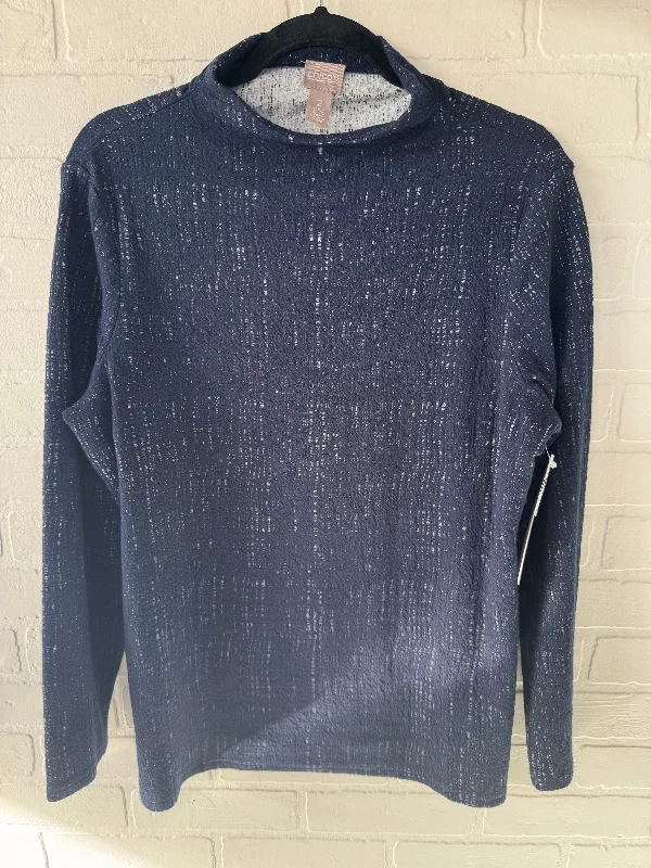 Design Must-have Top Long Sleeve By Chicos In Blue, Size: L