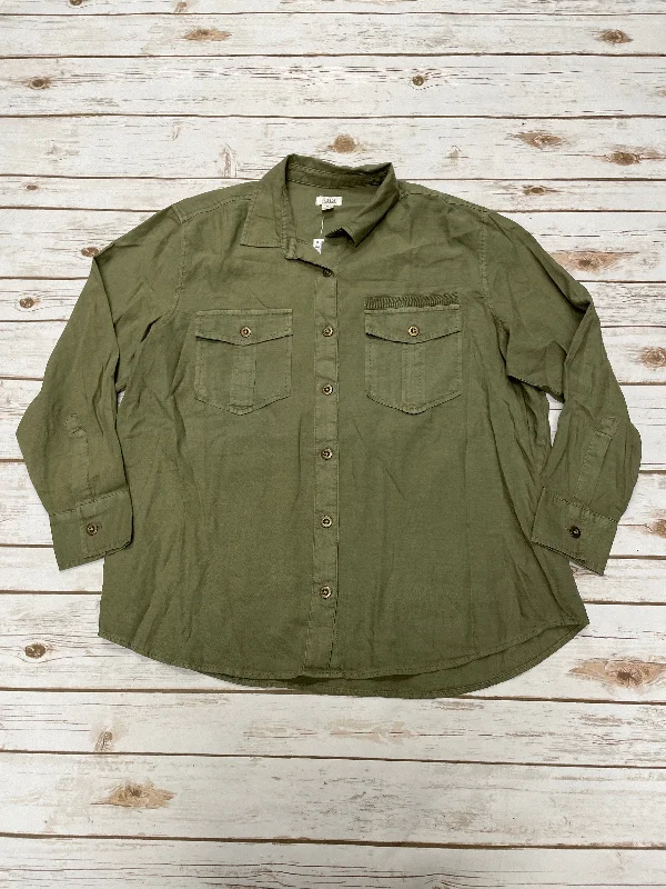 Warm Wear Top Long Sleeve By Ana In Green, Size: M