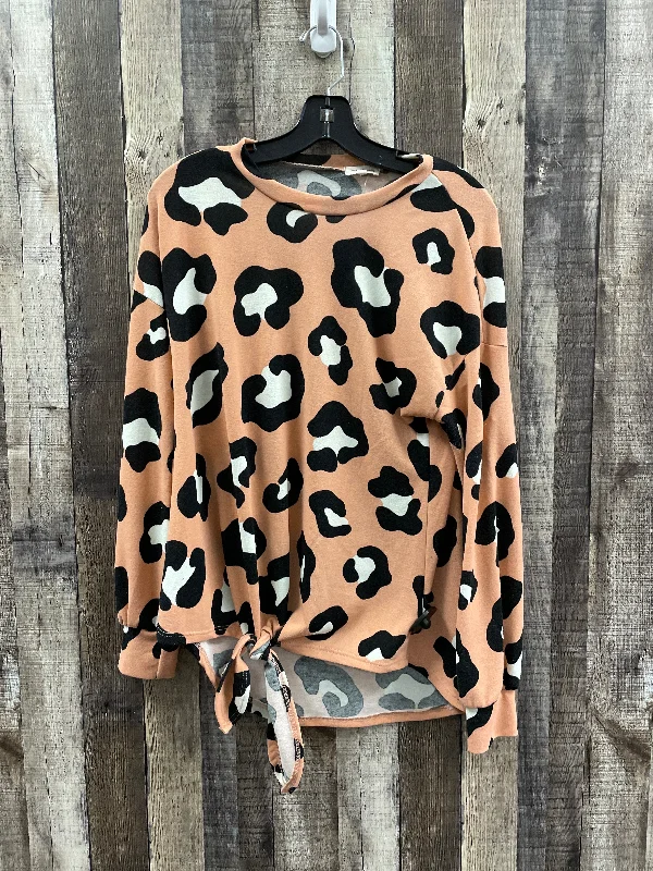 Sporty Elegance Top Long Sleeve By Cme In Multi-colored, Size: M