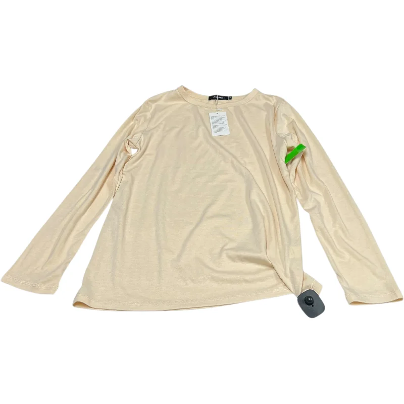 Classic Retro Top Long Sleeve Basic By Automet In Cream, Size: S