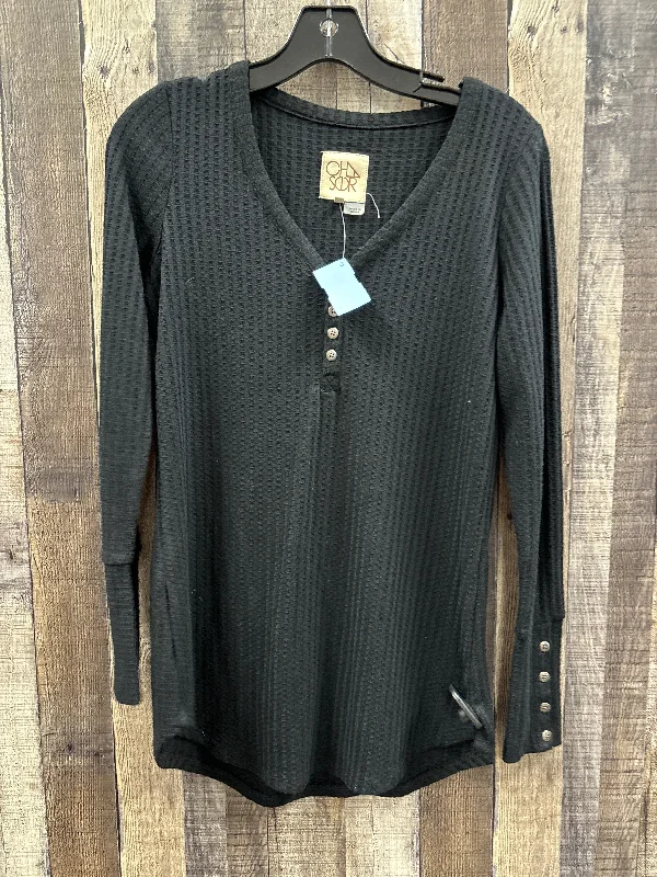 Fresh And Elegant Top Long Sleeve By Chaser In Black, Size: S