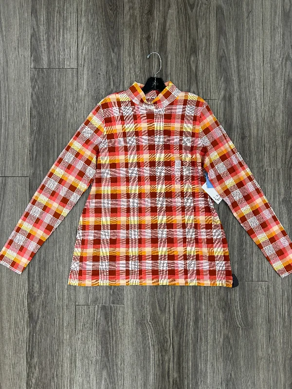 Comfortable Tops Top Long Sleeve By Kim Rogers In Orange, Size: Xlp