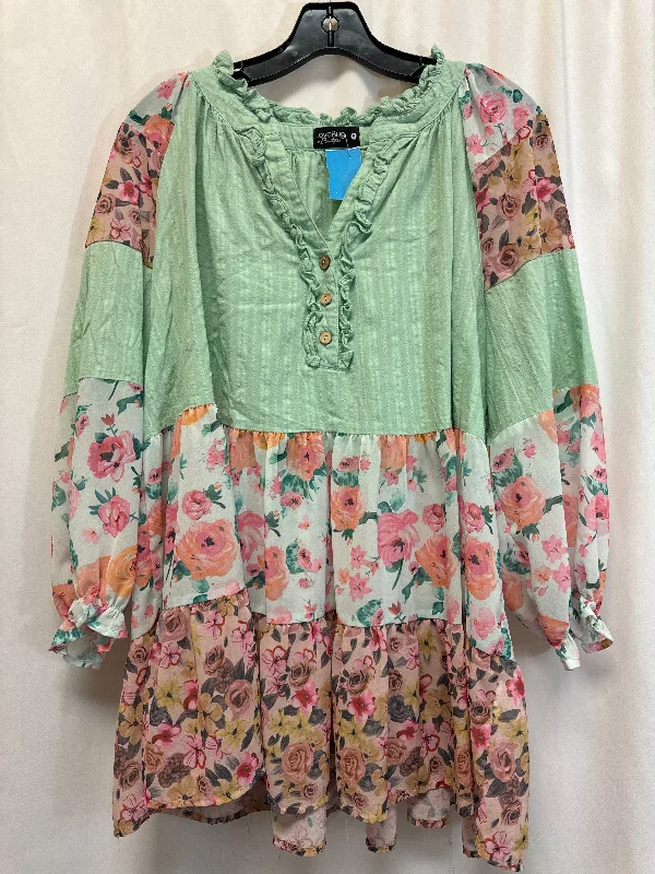 Warm Chic Outfits Top Long Sleeve By Clothes Mentor In Teal, Size: M