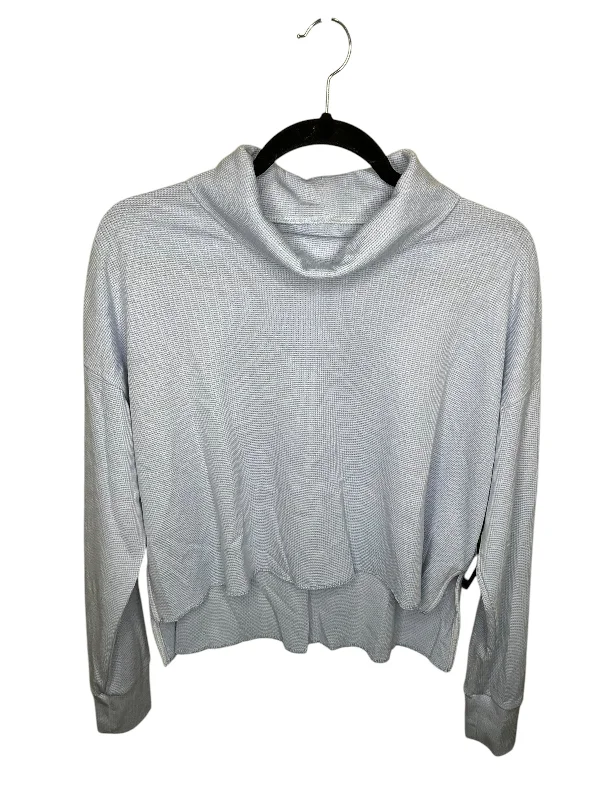 Exquisite Design Top Long Sleeve By American Eagle In Blue, Size: Xs