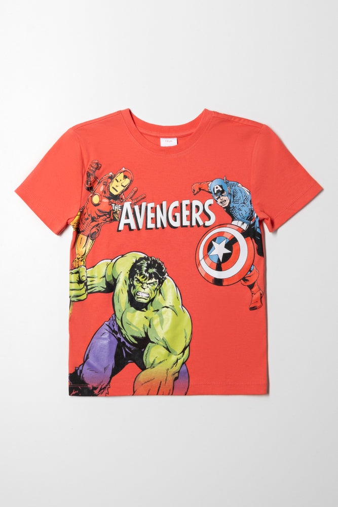 Classic Series Avengers Short Sleeve T-Shirt Coral