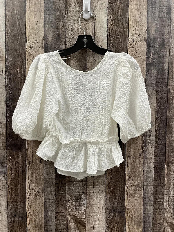 Bright Colors Top 3/4 Sleeve By Free People In White, Size: S