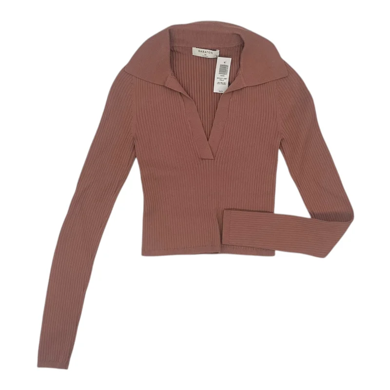 Casual Ease Top Ls By Babaton In Mauve, Size:Xs
