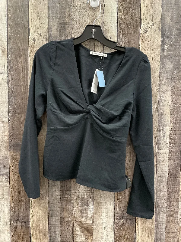 Chic Relaxation Top Long Sleeve By Abercrombie And Fitch In Black, Size: S