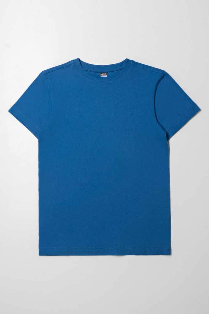 Personalized Outfit Crew Neck Short Sleeve T-Shirt Blue