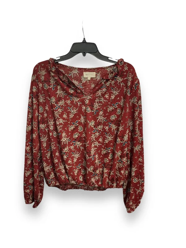 Knowledge And Elegance Top Long Sleeve By Melloday In Multi-colored, Size: M