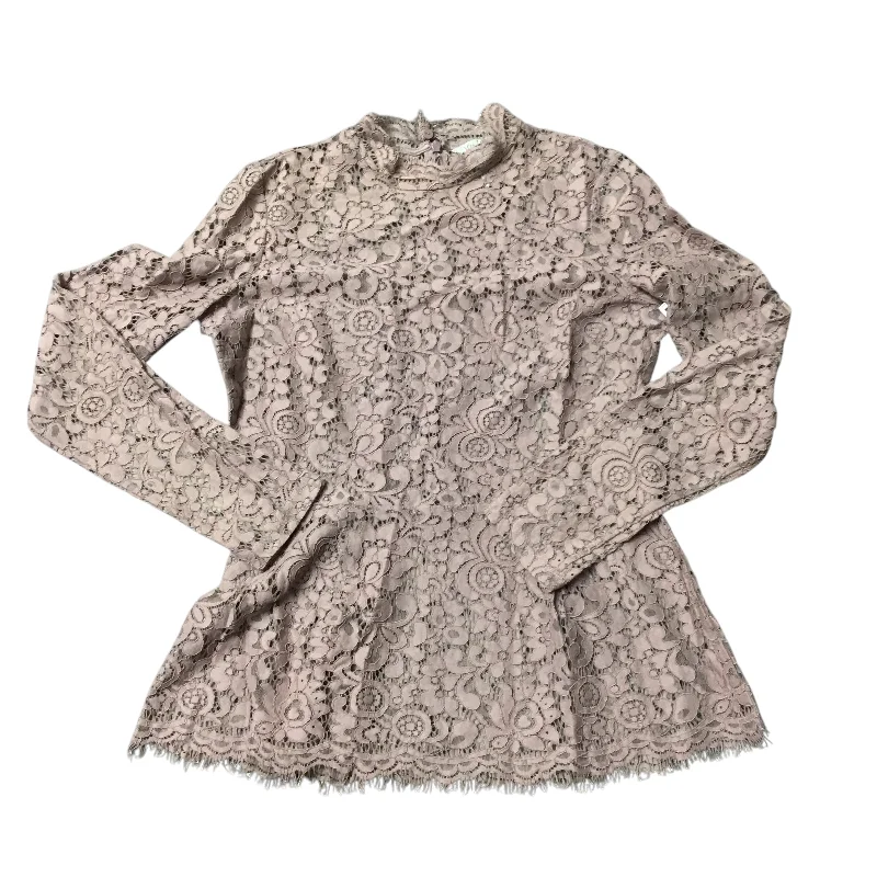 Sports And Leisure Top Long Sleeve By H&m In Purple, Size: S
