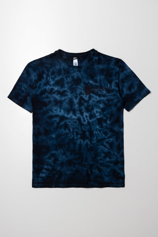 French Style Tie Dye T-Shirt Blue