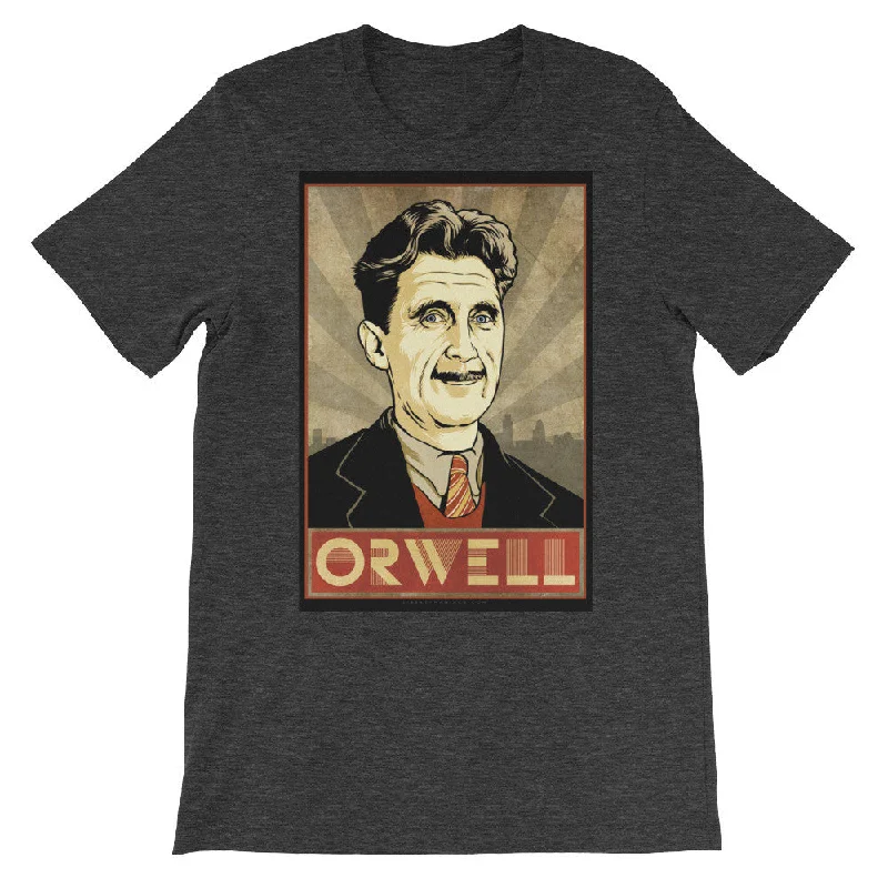 Embroidered Letters George Orwell Graphic T-Shirt