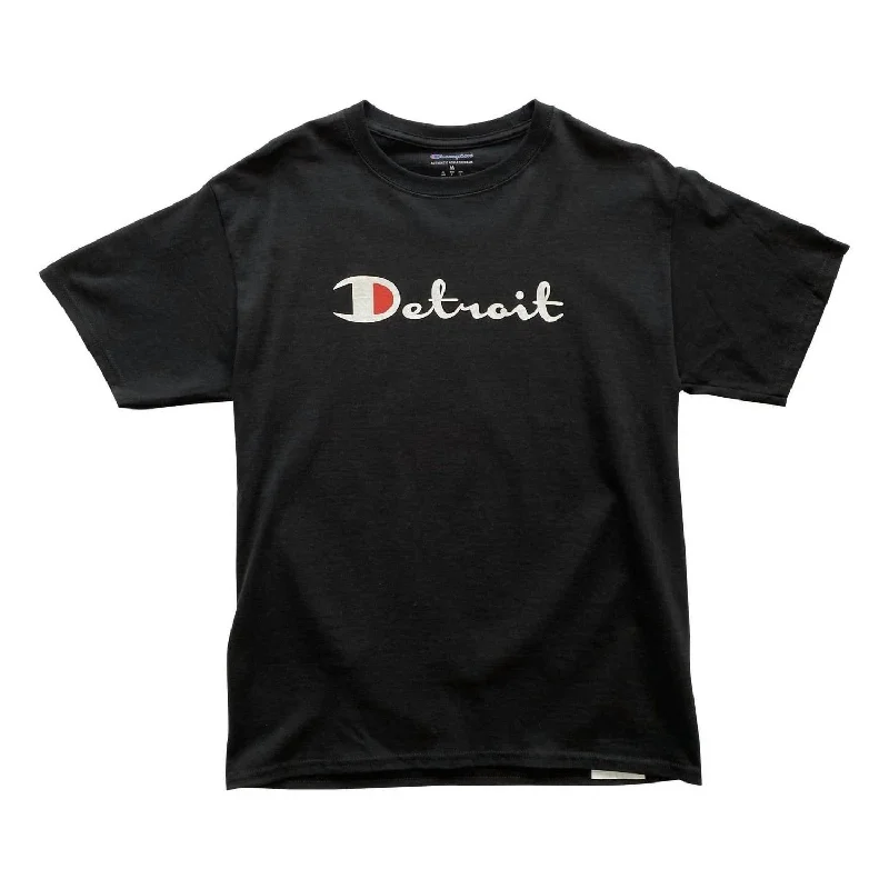 Playful Style Men's Detroit T-Shirt In Black