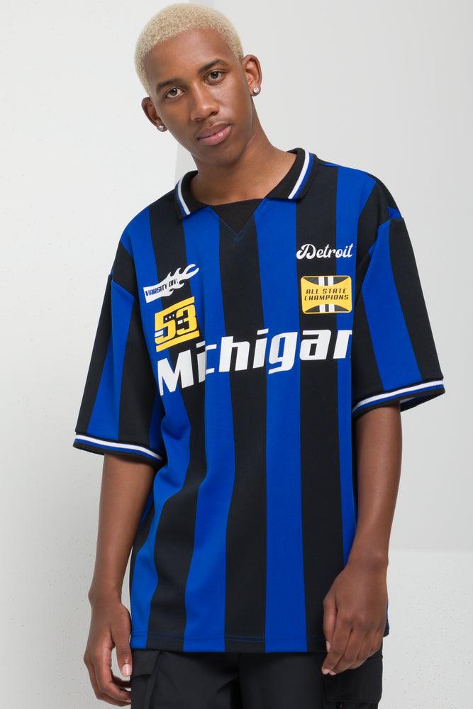 Minimal Classic Soccer Jersey Blue
